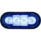 Buyers Products 6 Inch LED Oval Strobe Light with Blue LEDs and Clear Lens SL62CB - alternate 1